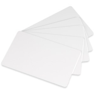 Cards .76mm PVC White With Landscape Slot CR80 (500 Pack)